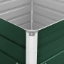 Jardinera elevada de acero galvanizado verde 100x100x77 cm en Macetas y jardineras | Comprar online en Foru.es