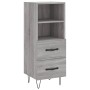 Aparador madera de ingeniería gris Sonoma 34,5x34x90 cm de vidaXL, Aparadores - Ref: Foro24-828666, Precio: 52,44 €, Descuent...