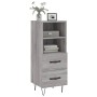 Aparador madera de ingeniería gris Sonoma 34,5x34x90 cm de vidaXL, Aparadores - Ref: Foro24-828666, Precio: 52,44 €, Descuent...