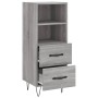 Aparador madera de ingeniería gris Sonoma 34,5x34x90 cm de vidaXL, Aparadores - Ref: Foro24-828666, Precio: 52,44 €, Descuent...