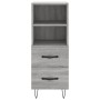 Aparador madera de ingeniería gris Sonoma 34,5x34x90 cm de vidaXL, Aparadores - Ref: Foro24-828666, Precio: 52,44 €, Descuent...