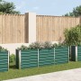 Arriate de jardín de acero galvanizado verde 240x40x77 cm en Macetas y jardineras | Comprar online en Foru.es