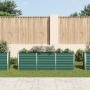 Arriate de jardín de acero galvanizado verde 240x40x77 cm en Macetas y jardineras | Comprar online en Foru.es