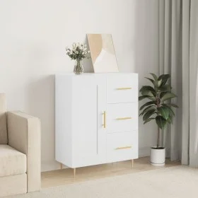 Aparador de madera de ingeniería blanco 69,5x34x90 cm de vidaXL, Aparadores - Ref: Foro24-830244, Precio: 93,53 €, Descuento: %