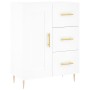 Aparador de madera de ingeniería blanco 69,5x34x90 cm de vidaXL, Aparadores - Ref: Foro24-830244, Precio: 94,67 €, Descuento: %