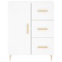 Aparador de madera de ingeniería blanco 69,5x34x90 cm de vidaXL, Aparadores - Ref: Foro24-830244, Precio: 94,67 €, Descuento: %