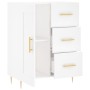 Aparador de madera de ingeniería blanco 69,5x34x90 cm de vidaXL, Aparadores - Ref: Foro24-830244, Precio: 94,67 €, Descuento: %