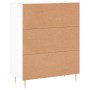 Aparador de madera de ingeniería blanco 69,5x34x90 cm de vidaXL, Aparadores - Ref: Foro24-830244, Precio: 94,67 €, Descuento: %