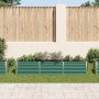 Arriate de jardín de acero galvanizado verde 240x40x45 cm en Macetas y jardineras | Comprar online en Foru.es