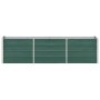 Arriate de jardín de acero galvanizado verde 240x40x45 cm en Macetas y jardineras | Comprar online en Foru.es