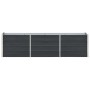 Arriate de acero galvanizado gris antracita 240x40x45 cm en Macetas y jardineras | Comprar online en Foru.es