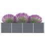 Jardinera elevada acero galvanizado gris 320x40x77 cm en Macetas y jardineras | Comprar online en Foru.es