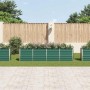 Jardinera elevada de acero galvanizado verde 320x40x77 cm en Macetas y jardineras | Comprar online en Foru.es