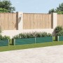 Arriate de jardín de acero galvanizado verde 320x40x45 cm en Macetas y jardineras | Comprar online en Foru.es