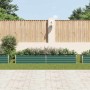 Arriate de jardín de acero galvanizado verde 320x40x45 cm en Macetas y jardineras | Comprar online en Foru.es