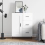 Aparador de madera contrachapada blanco brillante 69,5x34x90 cm de vidaXL, Aparadores - Ref: Foro24-830278, Precio: 106,42 €,...