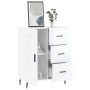 Aparador de madera contrachapada blanco brillante 69,5x34x90 cm de vidaXL, Aparadores - Ref: Foro24-830278, Precio: 106,42 €,...