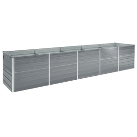 Arriate de acero galvanizado gris 400x80x45 cm en Macetas y jardineras | Comprar online en Foru.es