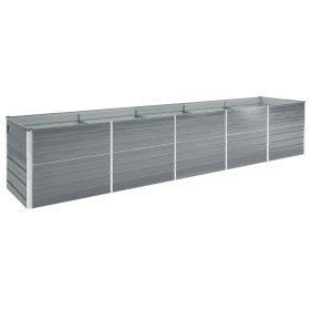 Arriate de acero galvanizado gris 400x80x45 cm en Macetas y jardineras | Comprar online en Foru.es