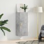 Armario de pared gris hormigón 34,5x34x90 cm de vidaXL, Aparadores - Ref: Foro24-828840, Precio: 46,97 €, Descuento: %