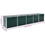 Arriate de jardín de acero galvanizado verde 400x80x77 cm en Macetas y jardineras | Comprar online en Foru.es