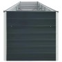 Arriate de jardín de acero galvanizado antracita 400x80x77 cm en Macetas y jardineras | Comprar online en Foru.es