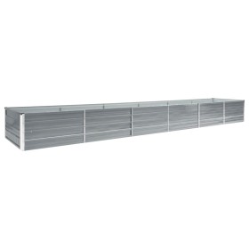 Arriate de jardín de acero galvanizado gris 480x80x45 cm en Macetas y jardineras | Comprar online en Foru.es