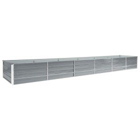 Arriate de jardín de acero galvanizado gris 480x80x45 cm en Macetas y jardineras | Comprar online en Foru.es