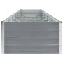Arriate de jardín de acero galvanizado gris 480x80x45 cm en Macetas y jardineras | Comprar online en Foru.es