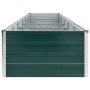 Arriate de jardín de acero galvanizado verde 480x80x45 cm en Macetas y jardineras | Comprar online en Foru.es