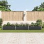 Arriate de jardín de acero galvanizado antracita 480x80x45 cm en Macetas y jardineras | Comprar online en Foru.es