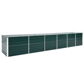 Arriate de jardín de acero galvanizado verde 480x80x77 cm en Macetas y jardineras | Comprar online en Foru.es