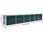 Arriate de jardín de acero galvanizado verde 480x80x77 cm en Macetas y jardineras | Comprar online en Foru.es