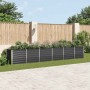 Arriate de jardín de acero galvanizado antracita 480x80x77 cm en Macetas y jardineras | Comprar online en Foru.es