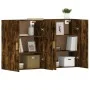 Armarios de pared 2 uds madera de ingeniería roble ahumado de vidaXL, Aparadores - Ref: Foro24-3197878, Precio: 125,55 €, Des...