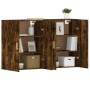 Armarios de pared 2 uds madera de ingeniería roble ahumado de vidaXL, Aparadores - Ref: Foro24-3197878, Precio: 127,04 €, Des...