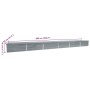 Arriate de acero galvanizado gris 600x80x45 cm en Macetas y jardineras | Comprar online en Foru.es