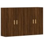 Armarios de pared 2 uds madera de ingeniería marrón roble de vidaXL, Aparadores - Ref: Foro24-3197880, Precio: 157,95 €, Desc...