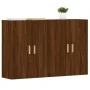 Armarios de pared 2 uds madera de ingeniería marrón roble de vidaXL, Aparadores - Ref: Foro24-3197880, Precio: 155,79 €, Desc...