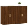 Armarios de pared 2 uds madera de ingeniería marrón roble de vidaXL, Aparadores - Ref: Foro24-3197880, Precio: 157,95 €, Desc...
