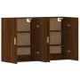 Armarios de pared 2 uds madera de ingeniería marrón roble de vidaXL, Aparadores - Ref: Foro24-3197880, Precio: 155,79 €, Desc...