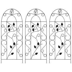 Soporte para plantas trepadoras 3 uds hierro negro 40x100 cm en Soportes para macetas | Comprar online en Foru.es