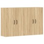 Armarios de pared 2 uds madera de ingeniería roble Sonoma de vidaXL, Aparadores - Ref: Foro24-3197883, Precio: 167,54 €, Desc...