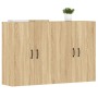 Armarios de pared 2 uds madera de ingeniería roble Sonoma de vidaXL, Aparadores - Ref: Foro24-3197883, Precio: 167,54 €, Desc...