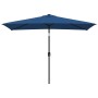 Sombrilla de jardín con palo de metal azul azure 300x200 cm en Sombrillas | Comprar online en Foru.es