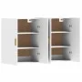 Armarios de pared 2 uds madera de ingeniería blanco de vidaXL, Aparadores - Ref: Foro24-3197873, Precio: 166,50 €, Descuento: %