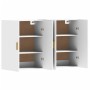 Armarios de pared 2 uds madera de ingeniería blanco de vidaXL, Aparadores - Ref: Foro24-3197873, Precio: 169,09 €, Descuento: %