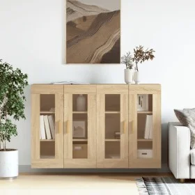 Armarios de pared 2 uds madera de ingeniería roble Sonoma by vidaXL, Sideboards - Ref: Foro24-3197899, Price: 164,32 €, Disco...
