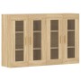 Armarios de pared 2 uds madera de ingeniería roble Sonoma de vidaXL, Aparadores - Ref: Foro24-3197899, Precio: 169,64 €, Desc...