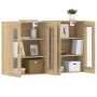 Armarios de pared 2 uds madera de ingeniería roble Sonoma de vidaXL, Aparadores - Ref: Foro24-3197899, Precio: 169,64 €, Desc...